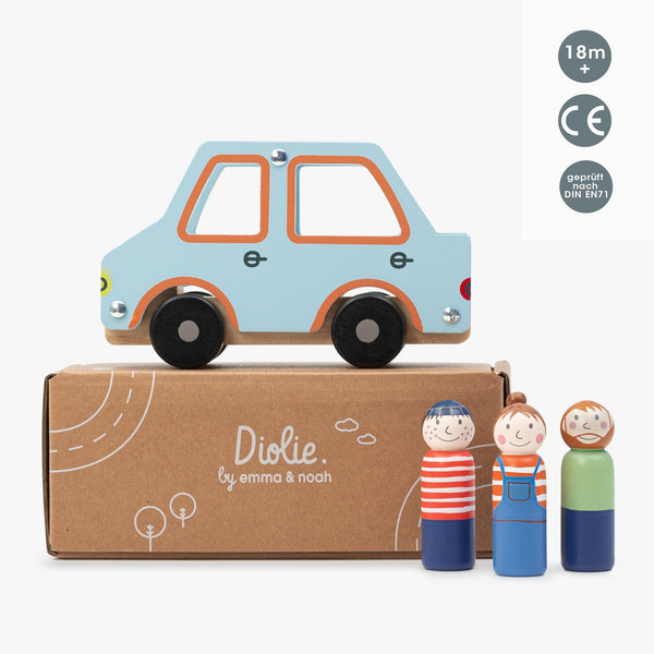 Holzspielzeug Diolie | Familienauto