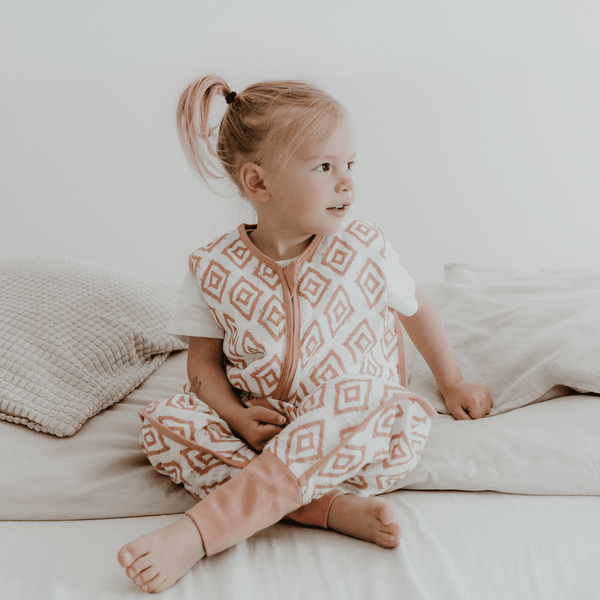Kuschel Bundle | Schlafsack 2.5 TOG | Rauten Rosa
